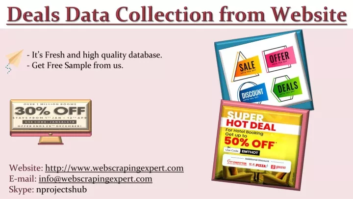 deals data collection from website