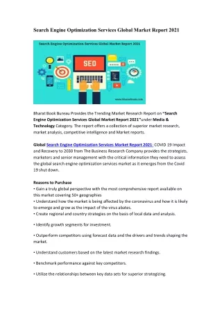 search engine optimization services global market