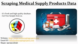 scraping medical supply products data