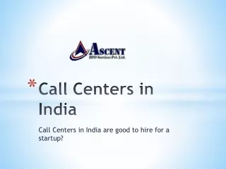 Call Center Services Outsourcing