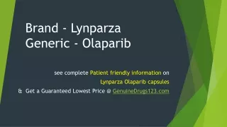 Lynparza Olaparib Cost, Dosage, Uses, Side Effects