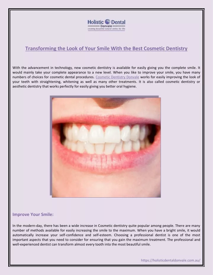 transforming the look of your smile with the best
