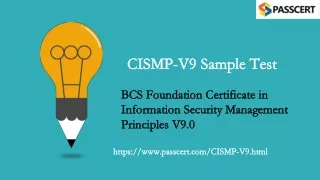 cismp v9 sample test cismp v9 sample test