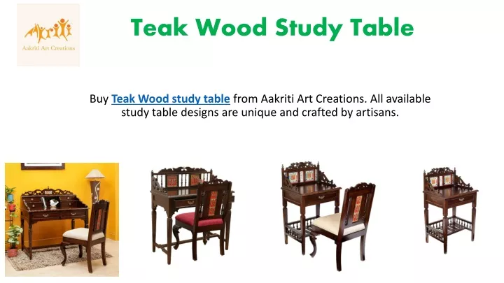 teak wood study table