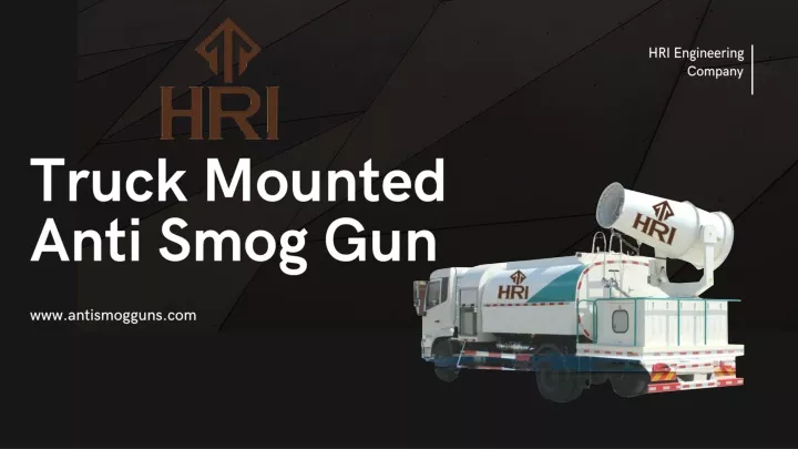 truck mounted anti smog gun