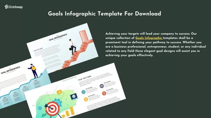 goals infographic template for download