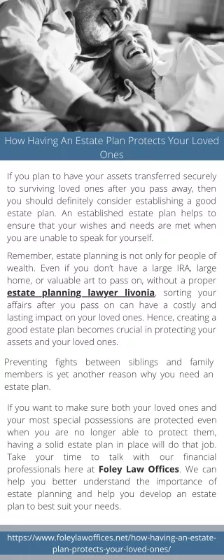 How Having An Estate Plan Protects Your Loved Ones