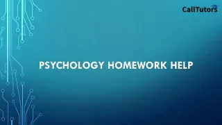 psychology homework help