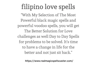 filipino love spells