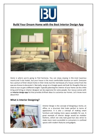 build your dream home with the best interior