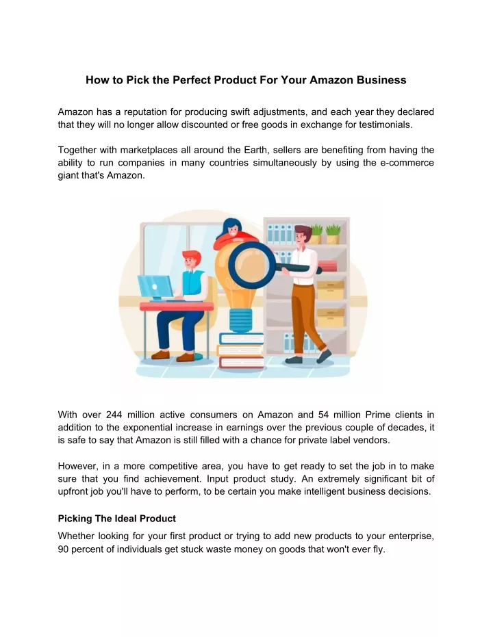 how to pick the perfect product for your amazon