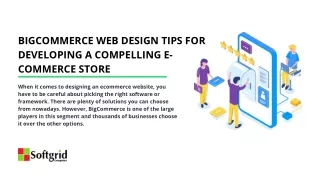bigcommerce web design tips for developing