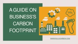 A GUIDE ON BUSINESS’S CARBON FOOTPRINT