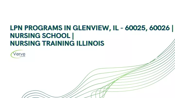 lpn programs in glenview il 60025 60026 nursing