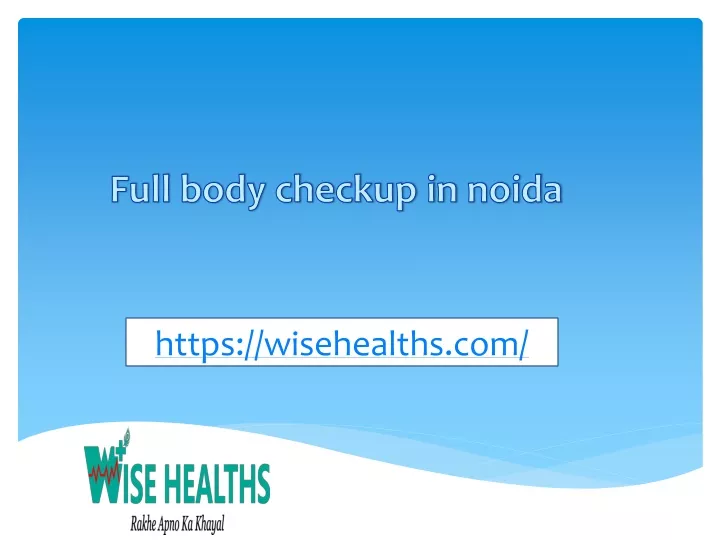 full body checkup in noida