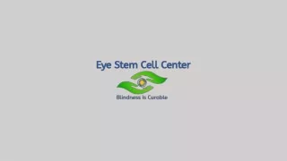 Eye Stem Cell Center in India