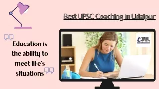 Best UPSC Coaching in Udaipur - Chahal Academy