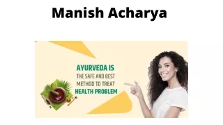 manish acharya