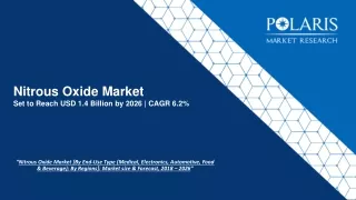nitrous oxide market set to reach usd 1 4 billion by 2026 cagr 6 2
