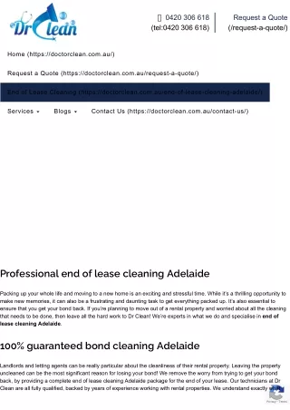 End of Lease Carpet Cleaning Adelaide