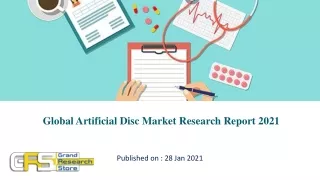 global artificial disc market research report 2021