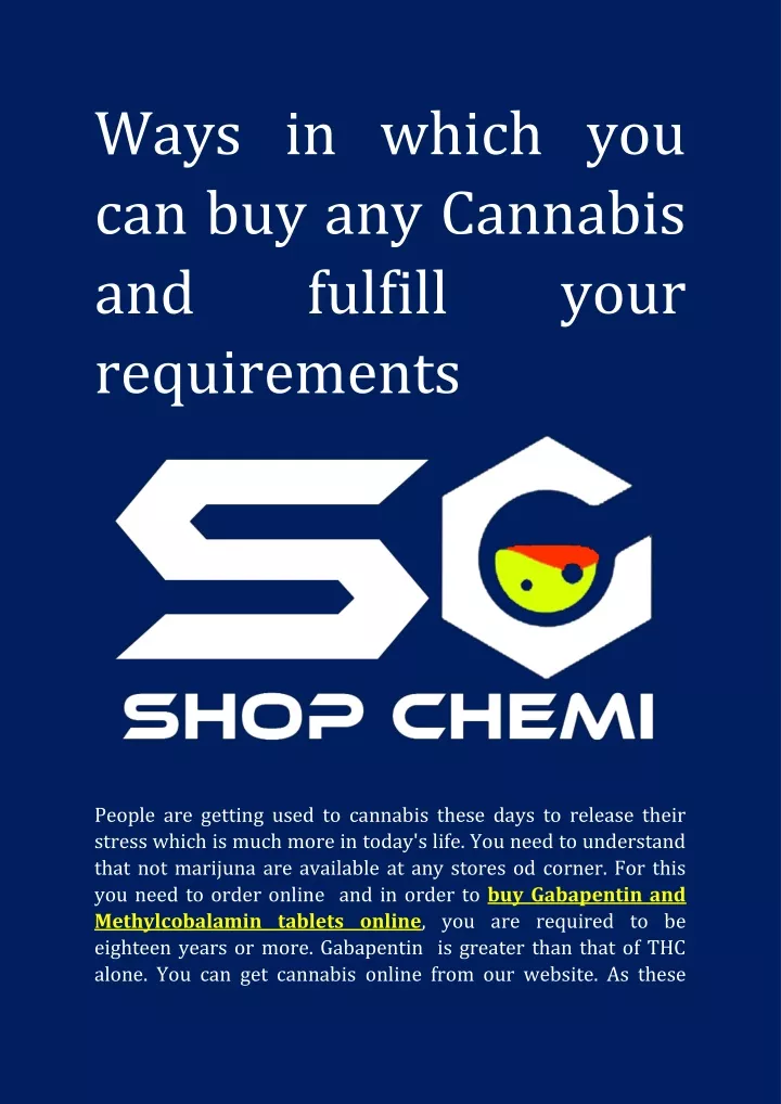 ways in which you can buy any cannabis