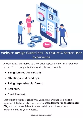 website design guidelines to ensure a better user
