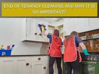 Importance of professional End of tenancy clean