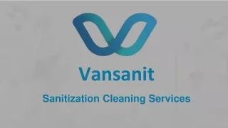 Disinfection and Sanitization Services - Vansanit