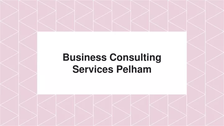 business consulting services pelham