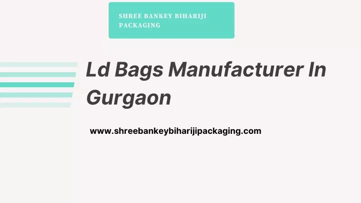 shree bankey bihariji packaging