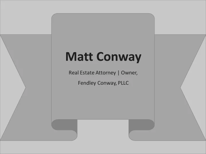 matt conway