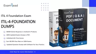 itil 4 foundation dumps