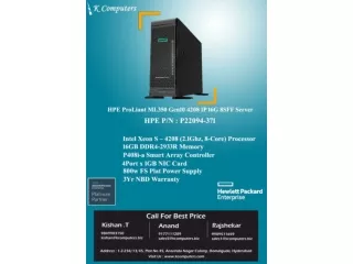 HPE ProLiant ML350 Gen10 4208 1P 16G 8SFF Server