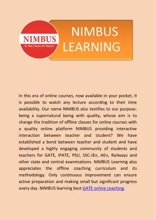 nimbus learning