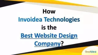 How Invoidea Technologies is the Best Website Design Company?