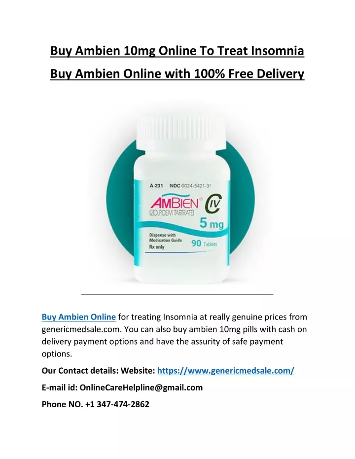 buy ambien 10mg online to treat insomnia