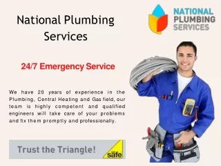 Plumbing Services In London - National Plumbing Services