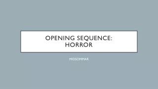 opening sequence horror