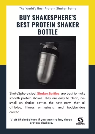 Buy ShakeSphere's Best Protein Shaker Bottle