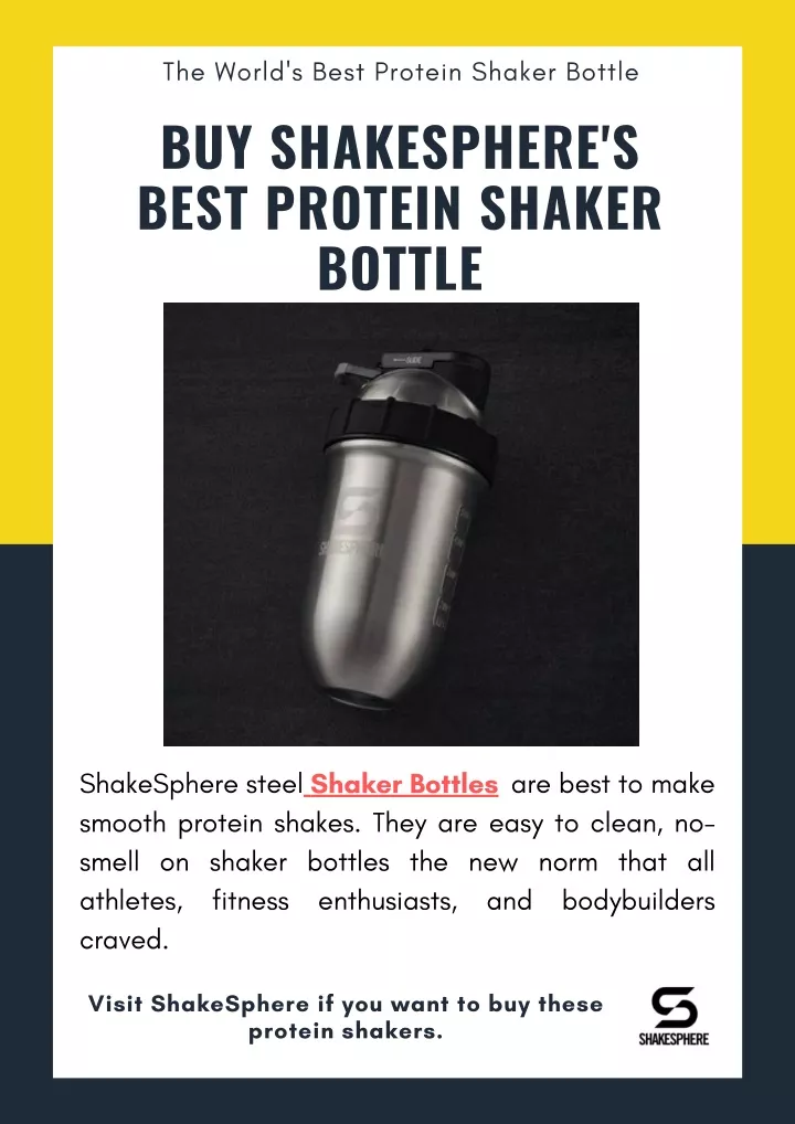 the world s best protein shaker bottle