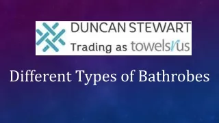 different types of bathrobes