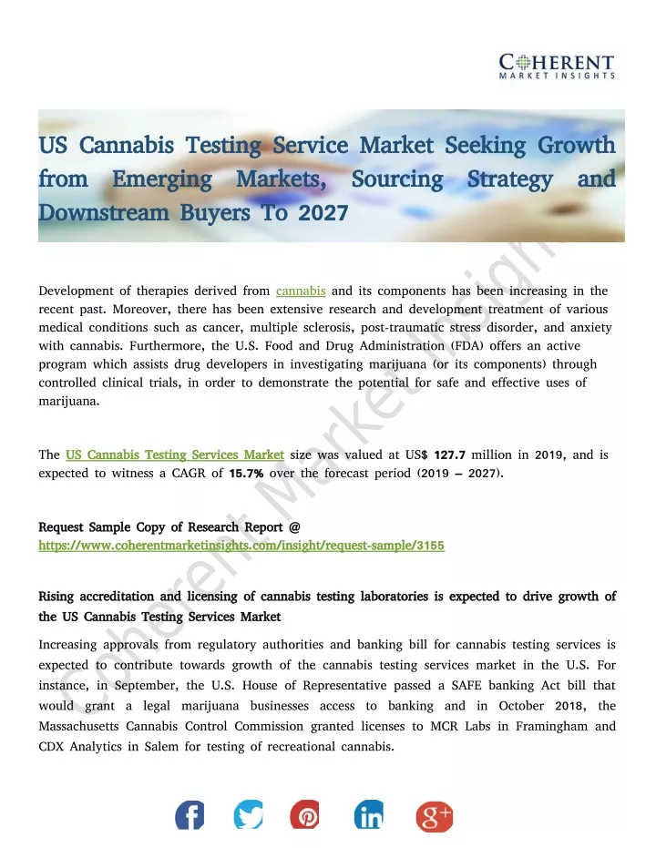 us cannabis testing service market seeking growth