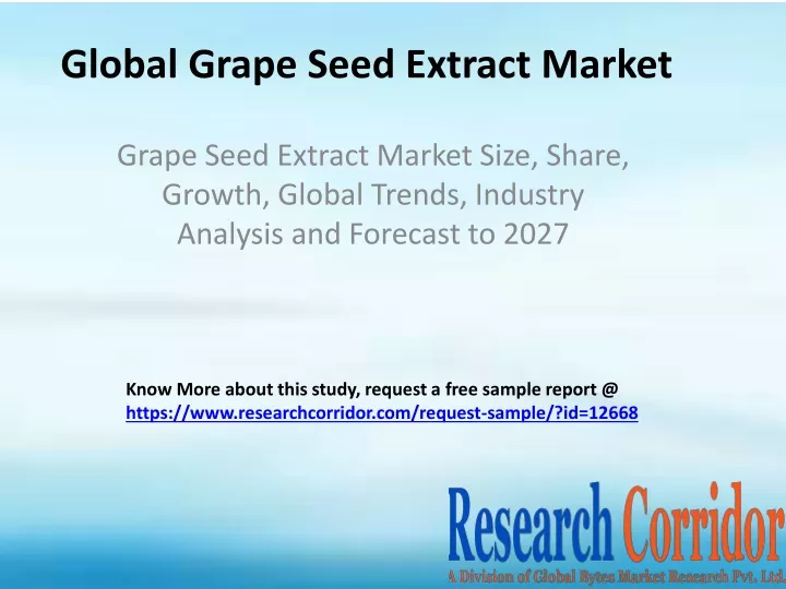 global grape seed extract market
