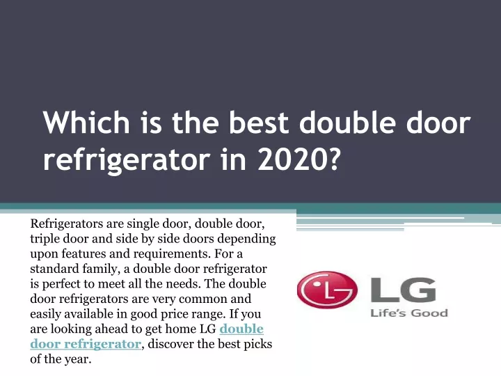 which is the best double door refrigerator in 2020