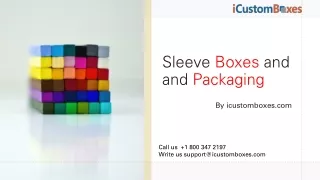 sleeve boxes and packaging