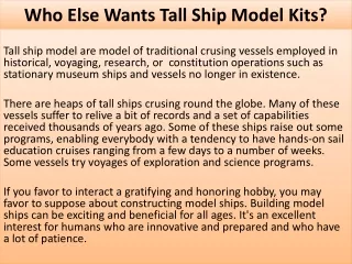 who else wants tall ship model kits