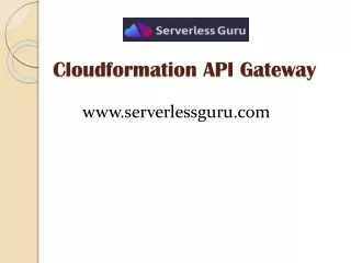 Cloudformation API Gateway - Serverlessguru.com