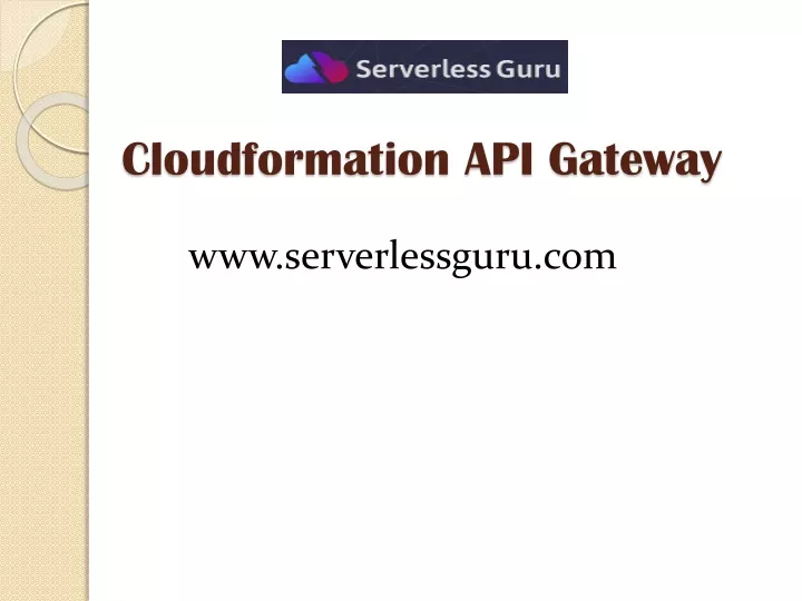 cloudformation api gateway