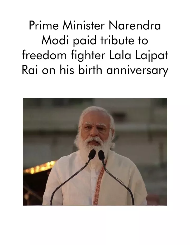prime minister narendra modi paid tribute